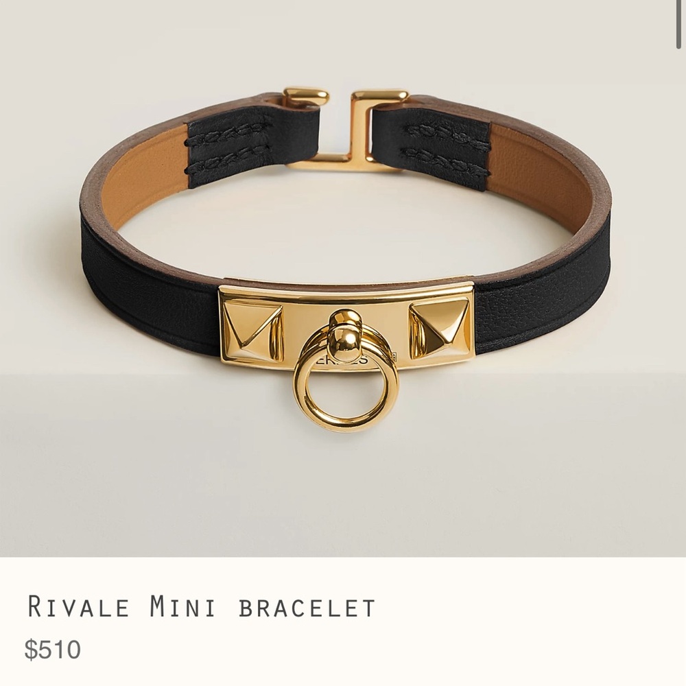 Hermes Rivale Mini Bracelet in black, brand new